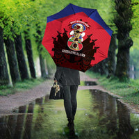 Les Grenadiers Haiti Football Umbrella 2026 Nou Retounen Red Version - Wonder Print Shop