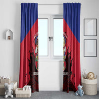 Les Grenadiers Haiti Football Window Curtain 2026 Nou Retounen Red Version - Wonder Print Shop
