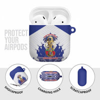 Les Grenadiers Haiti Football AirPods Case 2026 Nou Retounen White Version - Wonder Print Shop