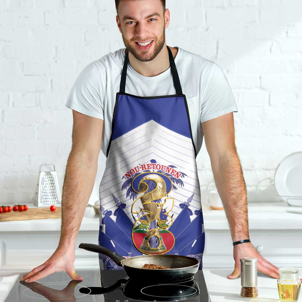 Les Grenadiers Haiti Football Apron 2026 Nou Retounen White Version - Wonder Print Shop