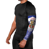 Personalized Les Grenadiers Haiti Football Arm Sleeves 2026 Nou Retounen White Version - Wonder Print Shop