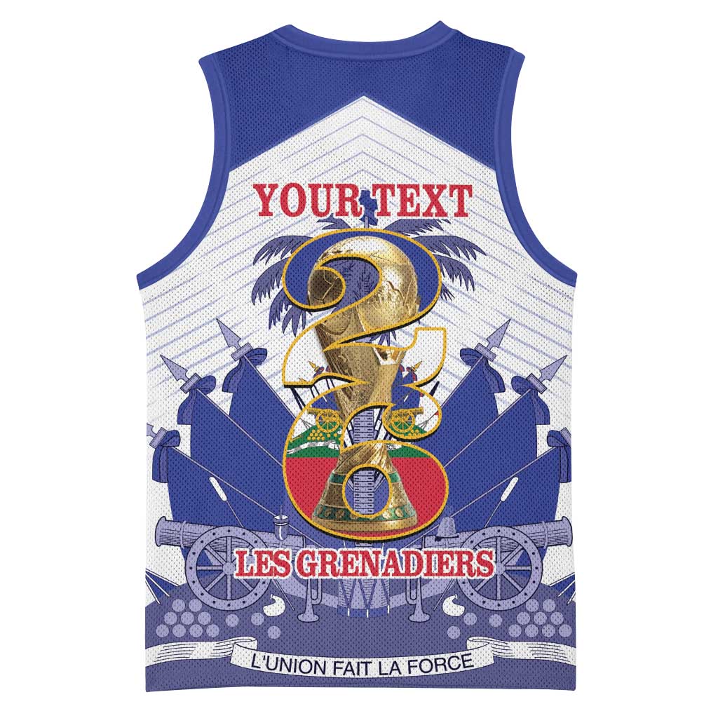 Personalized Les Grenadiers Haiti Football Basketball Jersey 2026 Nou Retounen White Version - Wonder Print Shop