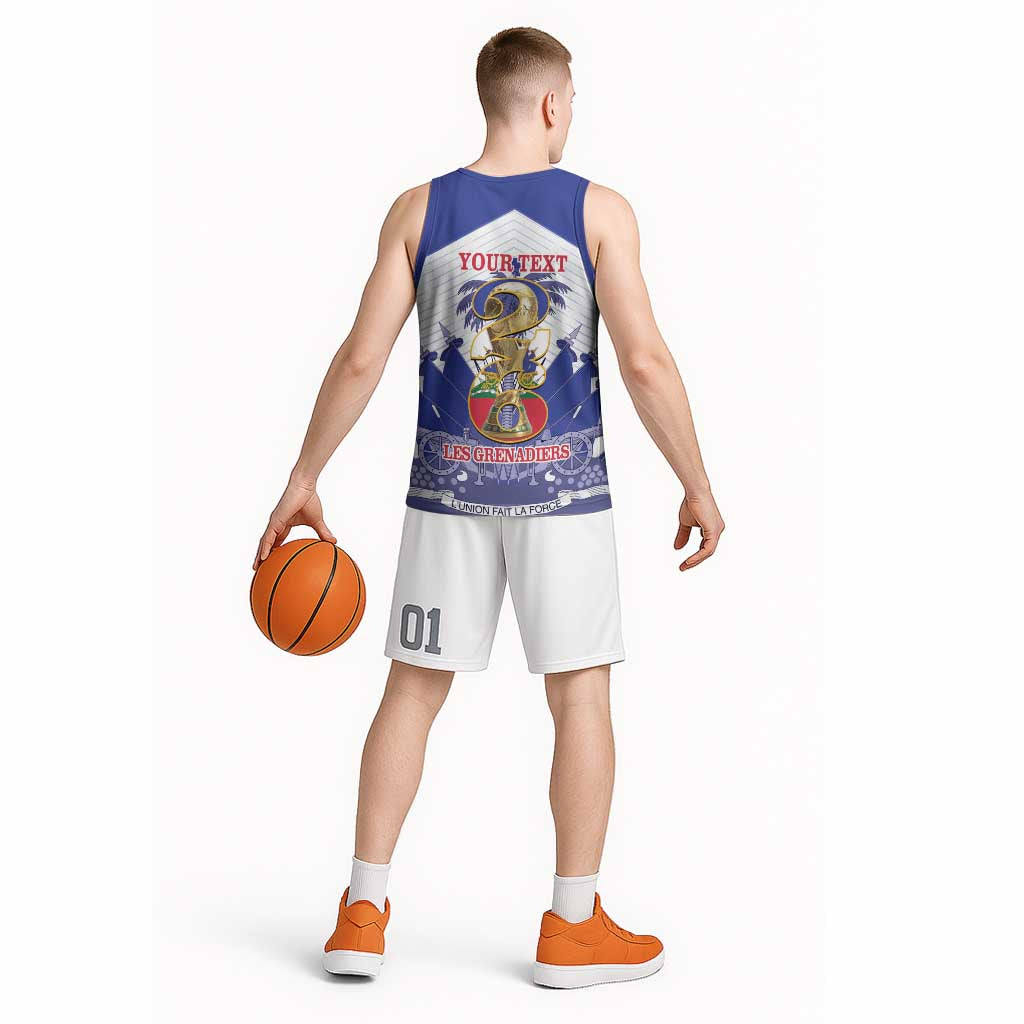 Personalized Les Grenadiers Haiti Football Basketball Jersey 2026 Nou Retounen White Version - Wonder Print Shop