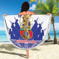 Les Grenadiers Haiti Football Beach Blanket 2026 Nou Retounen White Version - Wonder Print Shop
