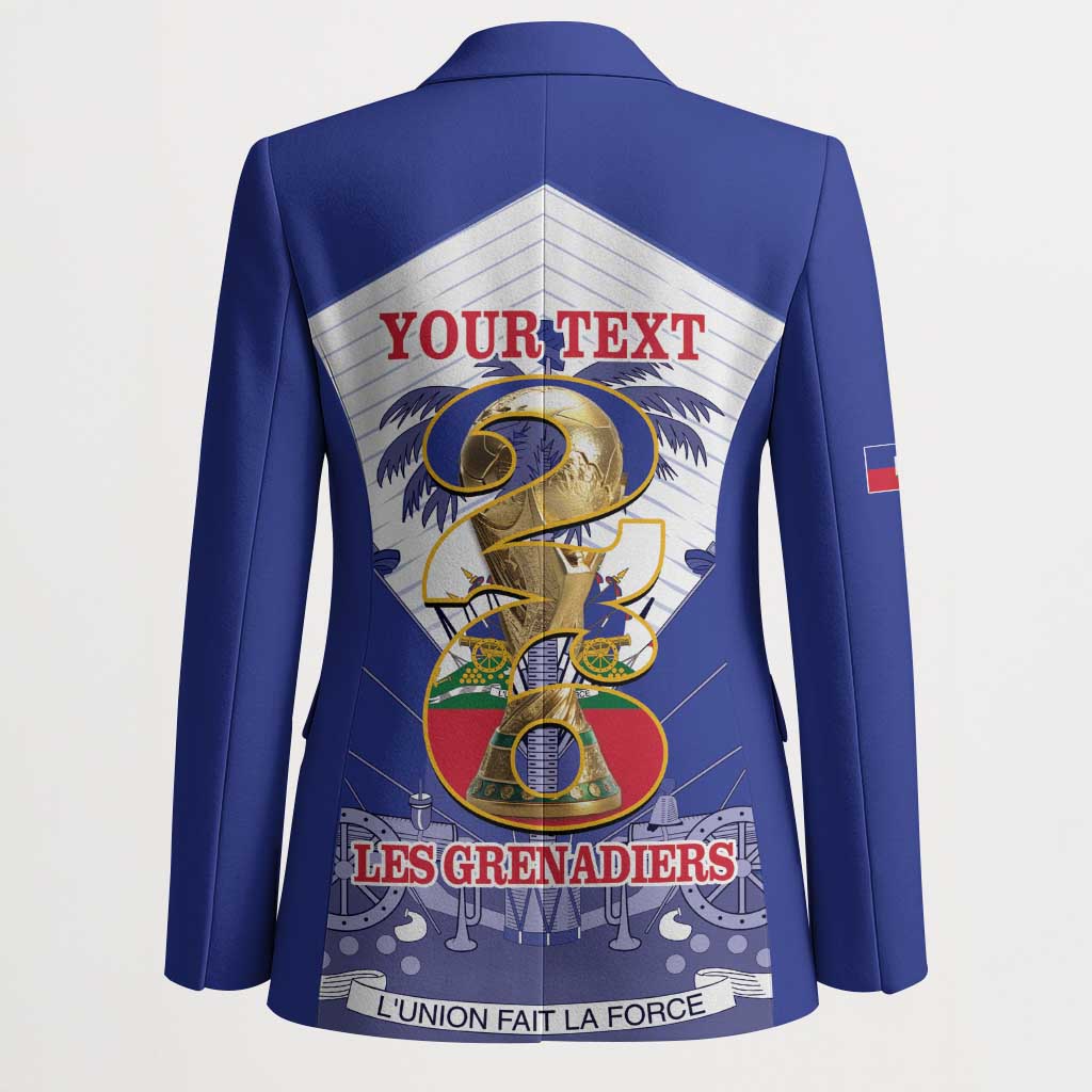 Personalized Les Grenadiers Haiti Football Blazer 2026 Nou Retounen White Version - Wonder Print Shop