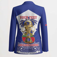 Personalized Les Grenadiers Haiti Football Blazer 2026 Nou Retounen White Version - Wonder Print Shop