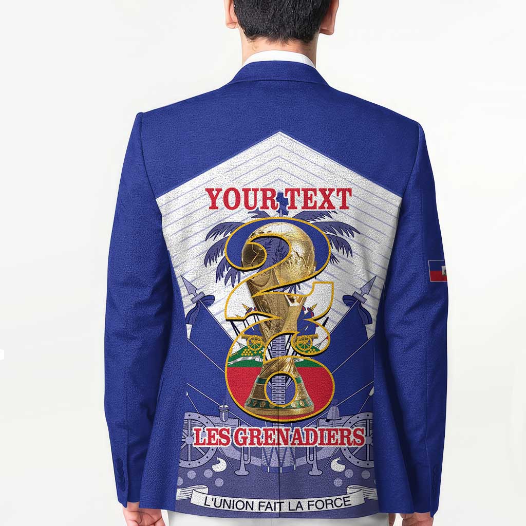 Personalized Les Grenadiers Haiti Football Blazer 2026 Nou Retounen White Version - Wonder Print Shop