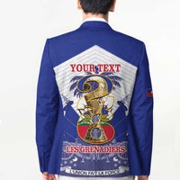 Personalized Les Grenadiers Haiti Football Blazer 2026 Nou Retounen White Version - Wonder Print Shop