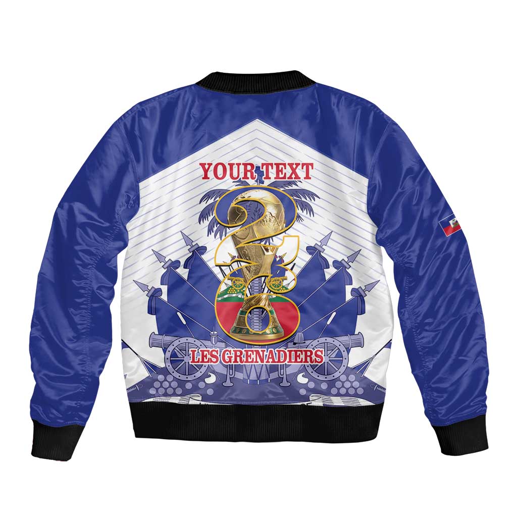 Personalized Les Grenadiers Haiti Football Bomber Jacket 2026 Nou Retounen White Version - Wonder Print Shop