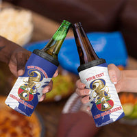 Personalized Les Grenadiers Haiti Football 4 in 1 Can Cooler Tumbler 2026 Nou Retounen White Version - Wonder Print Shop