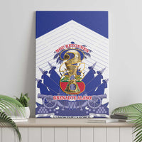 Les Grenadiers Haiti Football Canvas Wall Art 2026 Nou Retounen White Version - Wonder Print Shop