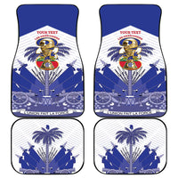 Personalized Les Grenadiers Haiti Football Car Mats 2026 Nou Retounen White Version - Wonder Print Shop