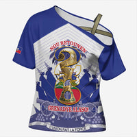 Personalized Les Grenadiers Haiti Football Cross Shoulder Shirt 2026 Nou Retounen White Version - Wonder Print Shop