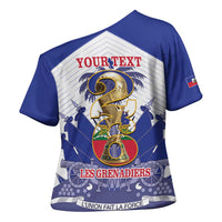Personalized Les Grenadiers Haiti Football Cross Shoulder Shirt 2026 Nou Retounen White Version - Wonder Print Shop