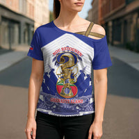 Personalized Les Grenadiers Haiti Football Cross Shoulder Shirt 2026 Nou Retounen White Version - Wonder Print Shop