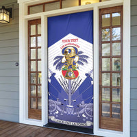 Personalized Les Grenadiers Haiti Football Door Cover 2026 Nou Retounen White Version - Wonder Print Shop