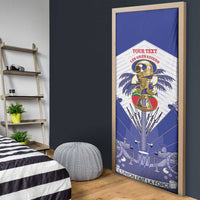 Personalized Les Grenadiers Haiti Football Door Cover 2026 Nou Retounen White Version - Wonder Print Shop