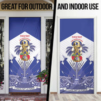 Personalized Les Grenadiers Haiti Football Door Cover 2026 Nou Retounen White Version - Wonder Print Shop