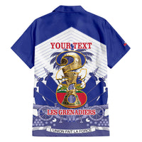 Personalized Les Grenadiers Haiti Football Family Matching Off The Shoulder Long Sleeve Dress and Hawaiian Shirt 2026 Nou Retounen White Version - Wonder Print Shop