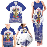 Personalized Les Grenadiers Haiti Football Family Matching Tank Maxi Dress and Hawaiian Shirt 2026 Nou Retounen White Version - Wonder Print Shop