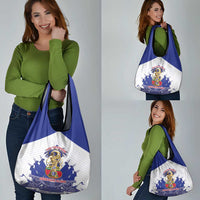 Les Grenadiers Haiti Football Grocery Bag 2026 Nou Retounen White Version - Wonder Print Shop