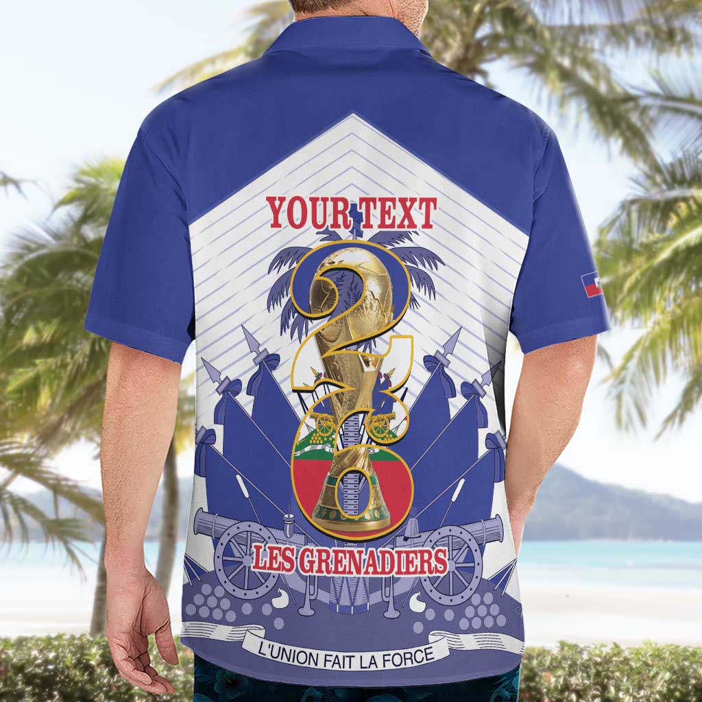 Personalized Les Grenadiers Haiti Football Hawaiian Shirt 2026 Nou Retounen White Version - Wonder Print Shop