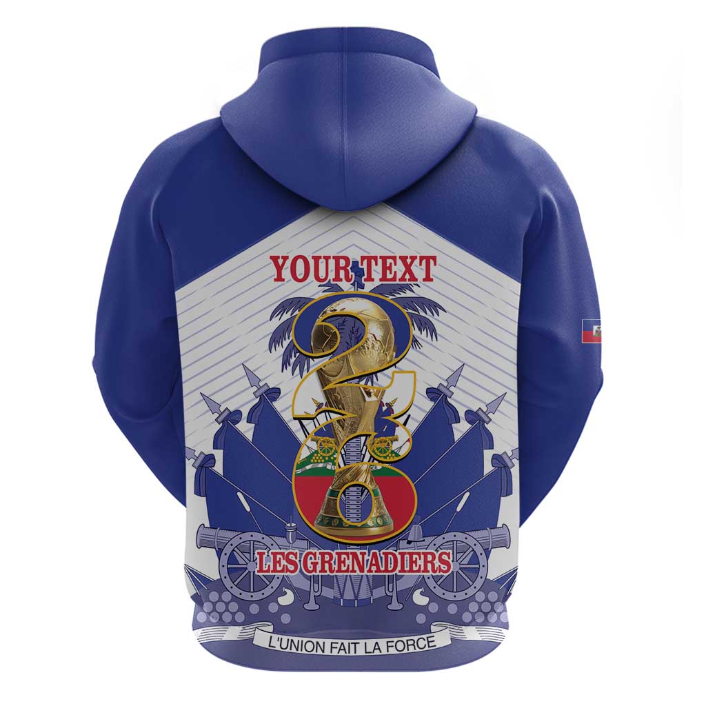 Personalized Les Grenadiers Haiti Football Hoodie 2026 Nou Retounen White Version - Wonder Print Shop