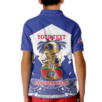 Personalized Les Grenadiers Haiti Football Kid Polo Shirt 2026 Nou Retounen White Version - Wonder Print Shop