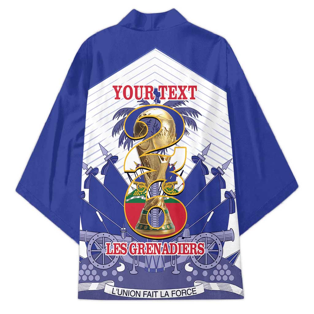 Personalized Les Grenadiers Haiti Football Kimono 2026 Nou Retounen White Version - Wonder Print Shop