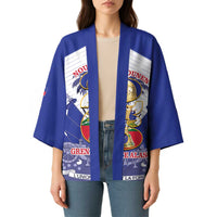 Personalized Les Grenadiers Haiti Football Kimono 2026 Nou Retounen White Version - Wonder Print Shop