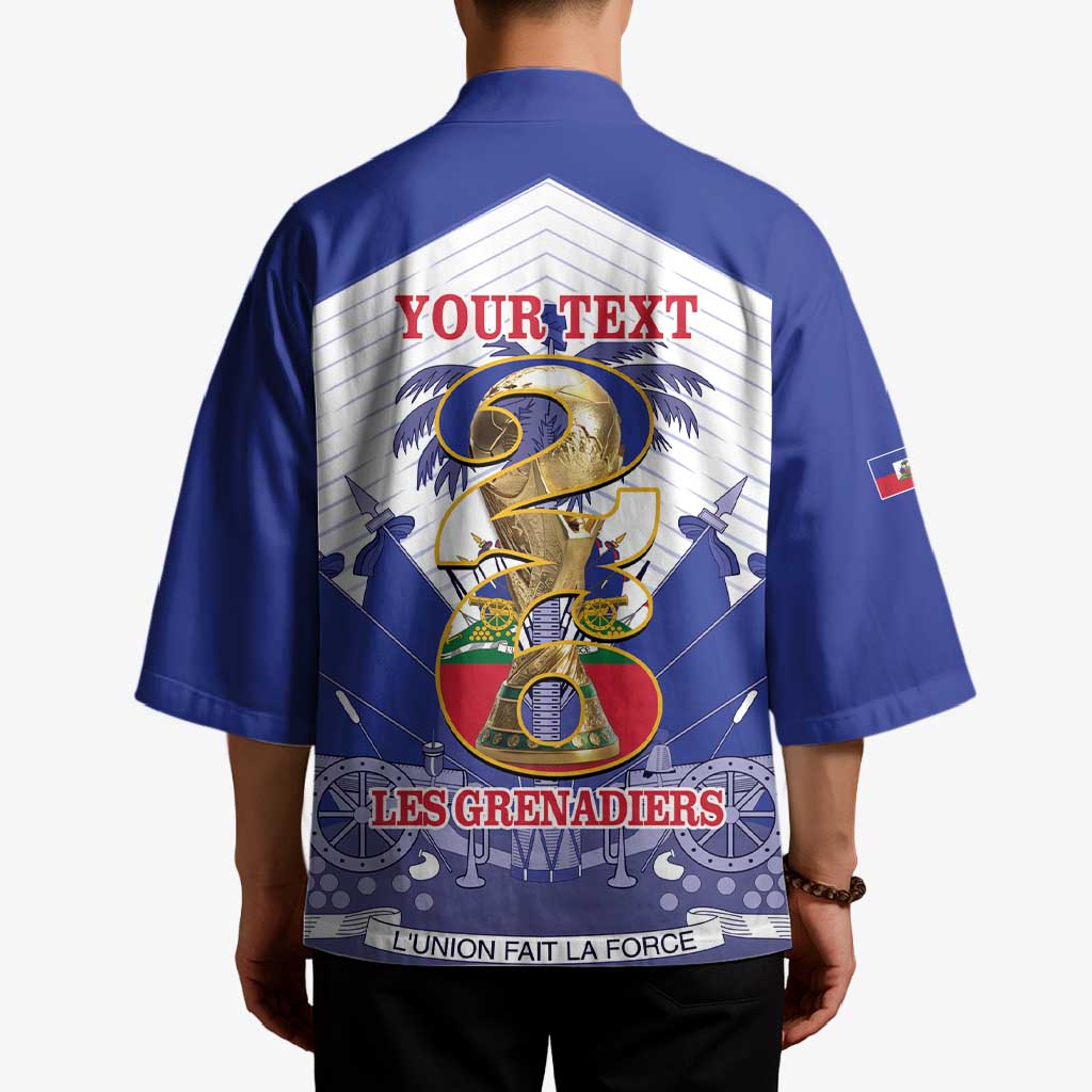 Personalized Les Grenadiers Haiti Football Kimono 2026 Nou Retounen White Version - Wonder Print Shop