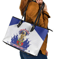 Les Grenadiers Haiti Football Leather Tote Bag 2026 Nou Retounen White Version - Wonder Print Shop