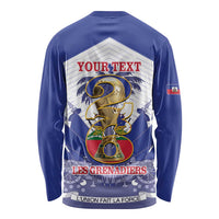 Personalized Les Grenadiers Haiti Football Long Sleeve Shirt 2026 Nou Retounen White Version - Wonder Print Shop