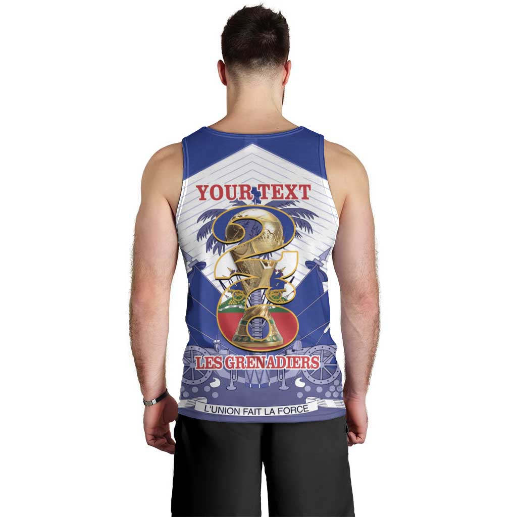 Personalized Les Grenadiers Haiti Football Men Tank Top 2026 Nou Retounen White Version - Wonder Print Shop