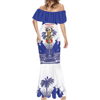 Personalized Les Grenadiers Haiti Football Mermaid Dress 2026 Nou Retounen White Version - Wonder Print Shop