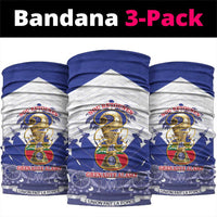 Les Grenadiers Haiti Football Neck Gaiter 2026 Nou Retounen White Version - Wonder Print Shop