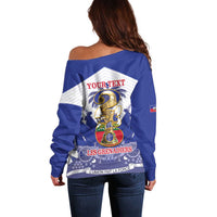 Personalized Les Grenadiers Haiti Football Off Shoulder Sweater 2026 Nou Retounen White Version - Wonder Print Shop