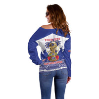 Personalized Les Grenadiers Haiti Football Off Shoulder Sweater 2026 Nou Retounen White Version - Wonder Print Shop
