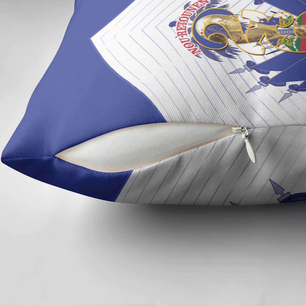 Les Grenadiers Haiti Football Pillow Cover 2026 Nou Retounen White Version - Wonder Print Shop