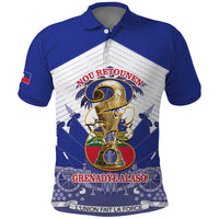 Personalized Les Grenadiers Haiti Football Polo Shirt 2026 Nou Retounen White Version - Wonder Print Shop