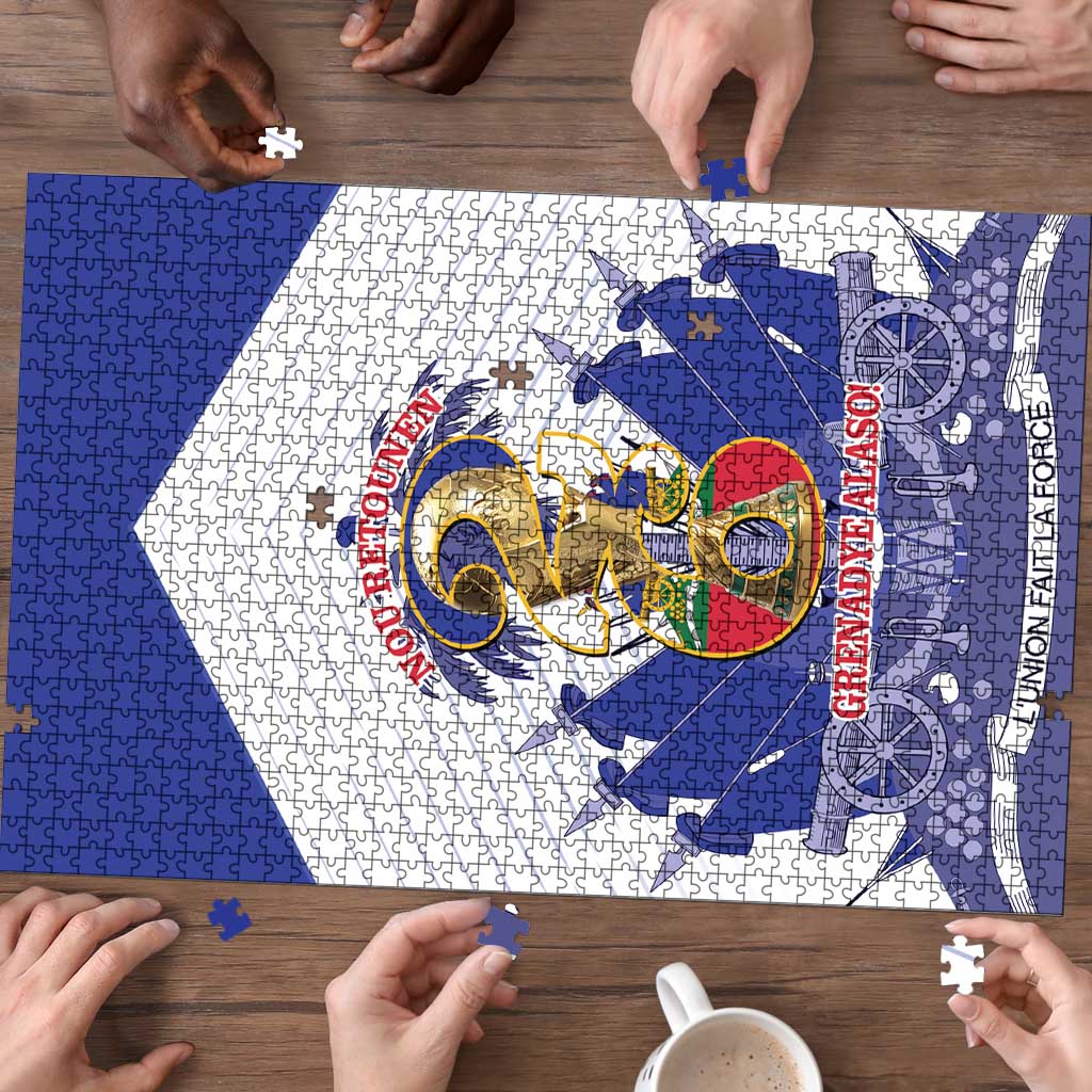 Les Grenadiers Haiti Football Puzzle 2026 Nou Retounen White Version - Wonder Print Shop