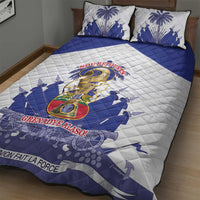 Les Grenadiers Haiti Football Quilt Bed Set 2026 Nou Retounen White Version - Wonder Print Shop