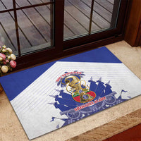 Les Grenadiers Haiti Football Rubber Doormat 2026 Nou Retounen White Version - Wonder Print Shop