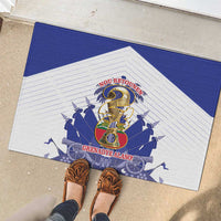 Les Grenadiers Haiti Football Rubber Doormat 2026 Nou Retounen White Version - Wonder Print Shop