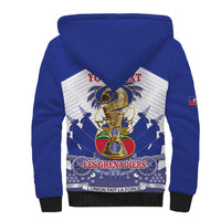 Personalized Les Grenadiers Haiti Football Sherpa Hoodie 2026 Nou Retounen White Version - Wonder Print Shop
