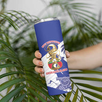 Personalized Les Grenadiers Haiti Football Skinny Tumbler 2026 Nou Retounen White Version - Wonder Print Shop