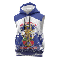 Personalized Les Grenadiers Haiti Football Sleeveless Hoodie 2026 Nou Retounen White Version - Wonder Print Shop