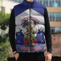 Personalized Les Grenadiers Haiti Football Sleeveless Puffer Jacket 2026 Nou Retounen White Version - Wonder Print Shop