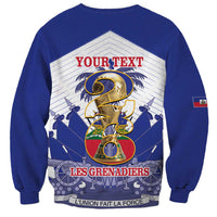 Personalized Les Grenadiers Haiti Football Sweatshirt 2026 Nou Retounen White Version - Wonder Print Shop