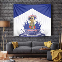 Les Grenadiers Haiti Football Tapestry 2026 Nou Retounen White Version - Wonder Print Shop